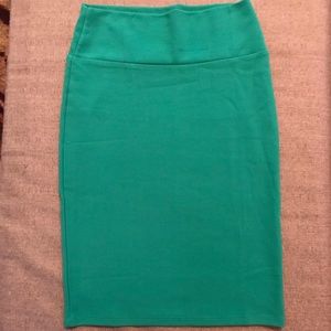LuLaRoe Cassie pencil skirt Green
